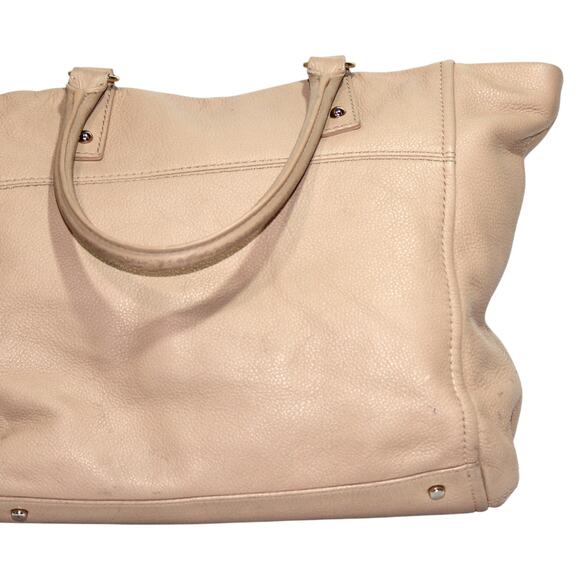 Kate Spade NY Beige Pebbled Leather Tote Satchel - Picture 4 of 12